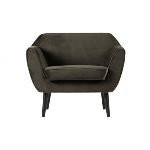 Rocco fauteuil fluweel warm groen